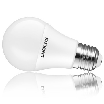 Светодиодная лампа Е27 10Вт = 100Вт SMD 6000К холодная Premium LEDLUX не мигает