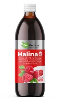 EkaMedica Sok z Maliny NFC bez konserwantów 500ml
