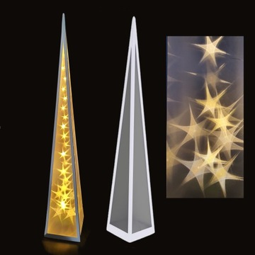 РОЖДЕСТВЕНСКАЯ ЕЛКА ПИРАМИДА LED ВРАЩАЮЩИЕСЯ ЗВЕЗДЫ 16*16*90СМ 230В