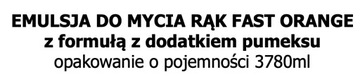 ПАСТА FAST ORANGE EMULSION OHS ДЛЯ РУКОВОЙ СТИРКИ 3,78л