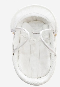 LAYETTE Постельное белье для MOSES BASKET 6 шт. МАТРАС БУТИК СТЕКЛО БЕЛАЯ ВАФЕЛЬ