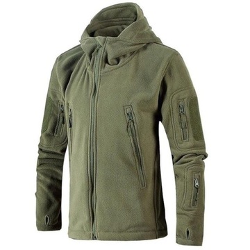 L KHAKI GRUBY Męski POLAR ARMY taktyczny wojskowy