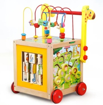 ОГРОМНЫЙ ДЕРЕВЯННЫЙ ОБРАЗОВАТЕЛЬНЫЙ КУБ 7в1 + МУЛА.