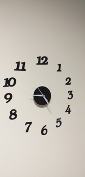 НАСТЕННЫЕ ЧАСЫ ДЛЯ ДОМА, ЧЕРНЫЕ ЦИФРЫ, ЛЕГКАЯ СБОРКА