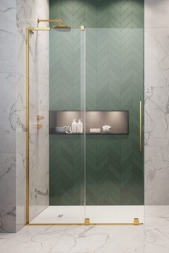 Кабина гардеробная Furo SL 90x200 LEFT GOLD RADAWAY GOLD