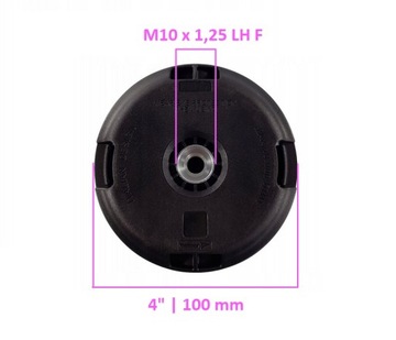 STRONG NAC БЕНЗИНОВАЯ ЩЕТКА С МАСЛЯНОЙ ГОЛОВКОЙ Easy Feed M10x125 Быстрая намотка 100 мм