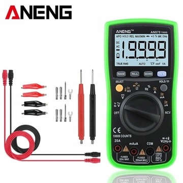 ANENG AN870 Multimetr cyfrowy z automatycznym zakr