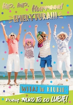 Kartka z okazji przejścia na Emeryturę luz PP2193