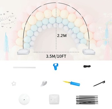 Подставка Арка Настенная для воздушных шаров цветов Фотофон Причастие Свадебная Рамка 3м