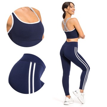 DAMSKI ZESTAW SPORTOWY LEGGINSY + TOP FITNESS