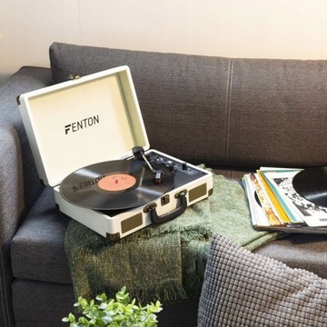 Проигрыватель в чемодане BT USB конвертер Fenton + VINYL
