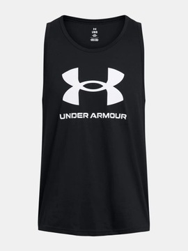 KOSZULKA MĘSKA UNDER ARMOUR BEZRĘKAWNIK SPORTOWY LETNIA BAWEŁNA 1382883-001