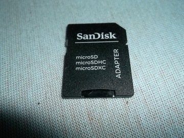 Adapter Sandisk Micro SD MicroSD na SD ORYGINALNY