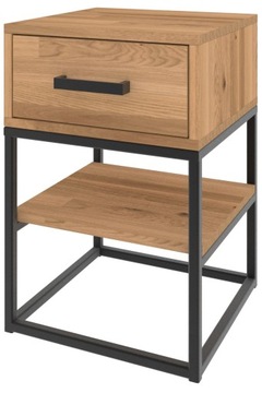 Szafka nocna dębowa z szufladą LOFT 60x50x40