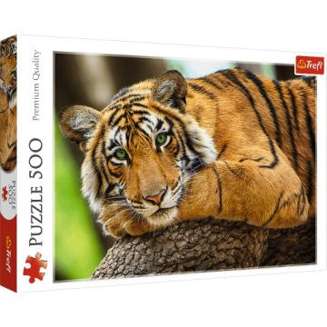 PUZZLE 500 EL - Portret tygrysa, TREFL 37397
