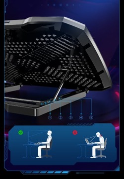 ОХЛАЖДАЮЩАЯ ПОДСТАВКА ДЛЯ НОУТБУКА до 16 ДЮЙМОВ