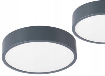 PLAFON SUFITOWY LAMPA LEJA FI375 ANTRACYT DO SALONU KUCHNI ŁAZIENKI PIĘKNY