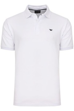 EMPORIO ARMANI EA7 KOSZULKA POLO MĘSKA BIAŁA rozmiar 2XL