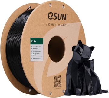 FILAMENT DO DRUKAREK 3D PLA+ 1,75mm CZARNY