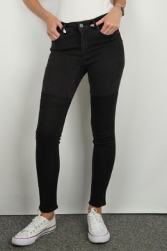 H&M Женские черные джинсы обрезанные джинсы скинни брюки XXS 32