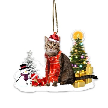 Рождественское акриловое плоское акриловое украшение