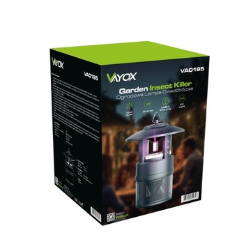 ИНСЕКТИЦИДНАЯ ЛАМПА КОМАРНАЯ ЛАМПА FLY ВОДОНЕПРОНИЦАЕМАЯ УФ-ЛОВУШКА VAYOX