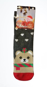 РОЖДЕСТВЕНСКИЕ НОСКИ R-UNIVERSAL NAN Tong MIX SANTA SNOWMAN 1 пара