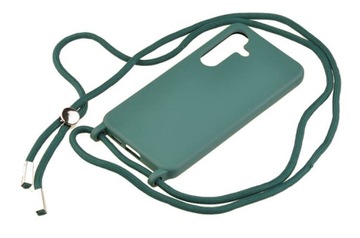 Etui ze sznurkiem case guma nakładka RCK do Samsung Galaxy S24 zielony