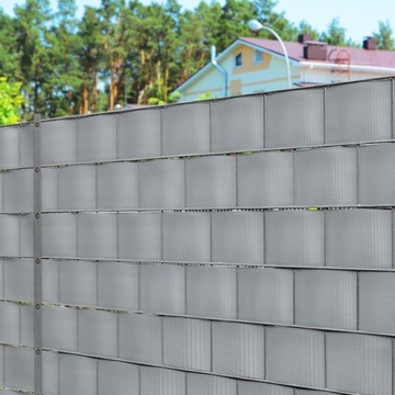 ЛЕНТА ДЛЯ ЗАБОРА СВЕТЛО-СЕРАЯ 19х35м ПОКРЫТИЕ ДЛЯ ПАНЕЛЬНОГО ЗАБОРА ЗАБОРА +УФ