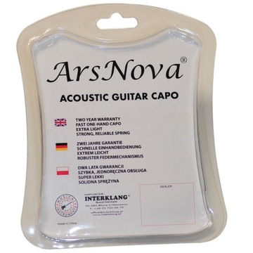 Kapodaster ARS NOVA do gitary akustycznej