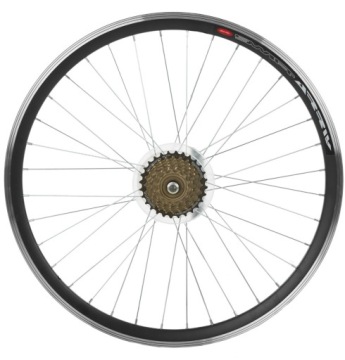 Cyklistické Kolo 28 Palců 28 700C Zadní Volnoběžka 6 Řadové Alu Černé