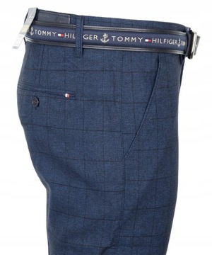 БРЮКИ ИЗ ТКАНИ В КЛЕТКУ СИНЕГО цвета W37