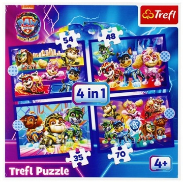 TREFL Puzzle Psi Patrol Bohateriowe na ratunek 4 w 1 207 elementów