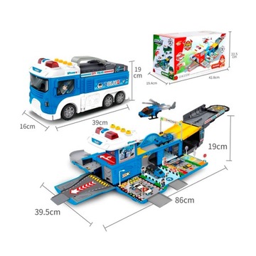 GARAGE SPRINGS ПОЛИЦЕЙСКИЙ АВТОМОБИЛЬ ТРАНСПОРТ 2в1 ЭФФЕКТЫ