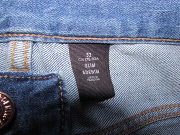 H&M SLIM FIT SPODNIE MĘSKIE JEANS W32 L32