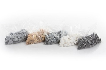 КАМЕНЬ 1кг декоративная галька Кристалл серые камни