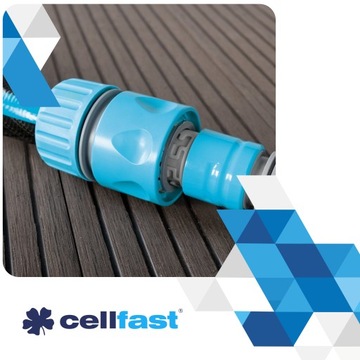 Быстродействующий соединитель Шланговый соединитель Cellfast BASIC Шланговый соединитель 1/2–5/8 дюйма STOP
