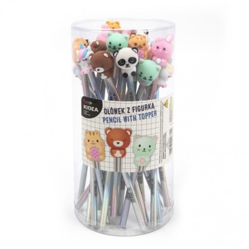 UNIWERSALNY OŁÓWEK z FIGURKĄ B mix wzorów KIDEA OŁÓWKI dla dzieci KOLOROWE