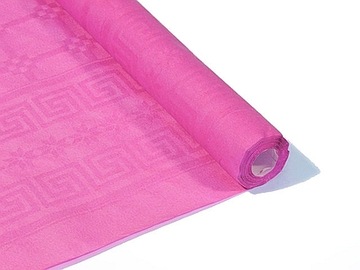 Obrus papierowy 118x6m róż-fuchsia/1 rolka