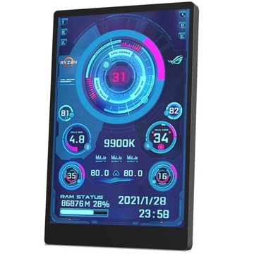 Дополнительный экран 3,5-дюймовый ЖК-монитор IPS USB C Процессор Графический процессор AIDA64