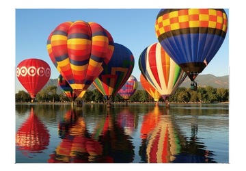 PUZZLE 1000el. Balony nad jeziorem