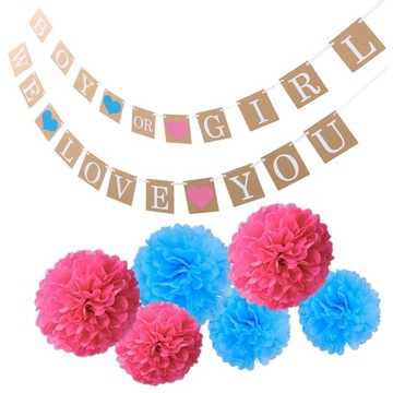 Baby Shower Decor Pull Flag The Ocean