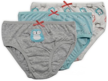 Majtki bawełniane slipki 3-pack 100% bawełna MIX WZORÓW r. 86-92