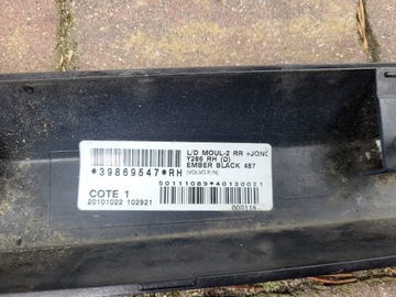 LIŠTA DVEŘE PRAVÝ ZADNÍ VOLVO S80 II FACELIFT