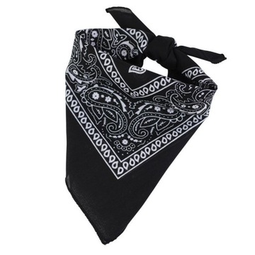 BANDAMKA BANDANA CHUSTKA CHUSTA APASZKA CZARNA