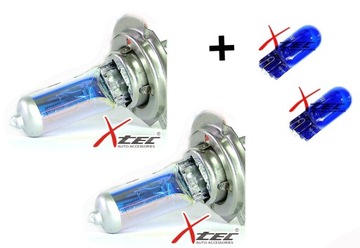 ЯПОНСКИЕ Xtec H7 6000K 100W CRYSTAL BLUE XENON PREMIUM Лампы 2шт + W5W