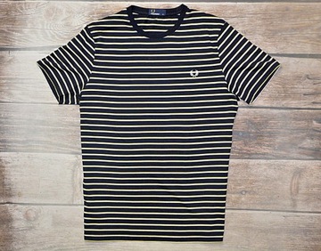 FRED PERRY _ paski T-shirt _ M