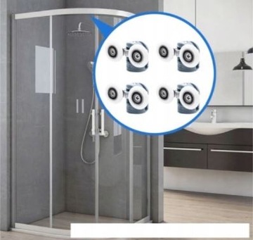 РОЛИКЫ ДЛЯ ДУШЕВОЙ КАБИНЫ НАБОР ИЗ 8 РОЛИКОВ