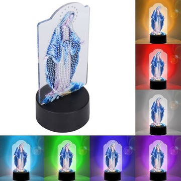 Светодиодный ночник с бриллиантами для рисования DIY Незаконченный материал 2N Лампа