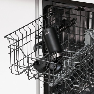 Черная стальная бутылка для воды, элегантная и спортивная, для школы ION8 0,4 л